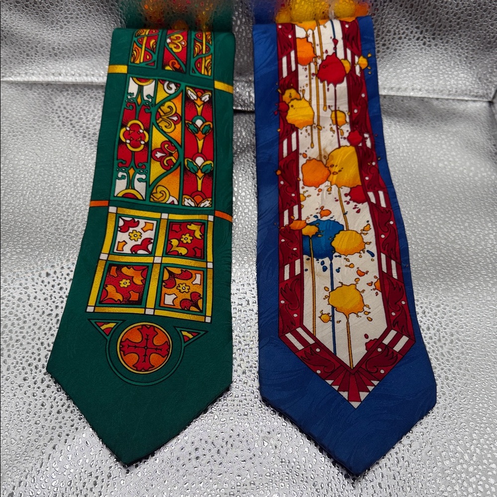 Two Gorgeous Rush Limbaugh No Boundaries Silk Ties